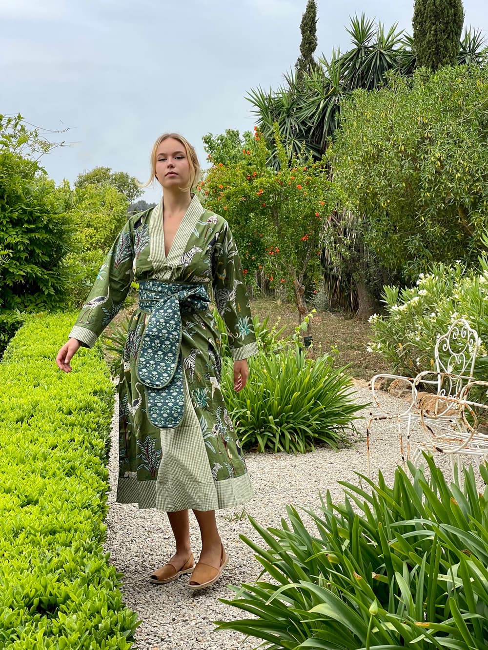 merope green summer dress