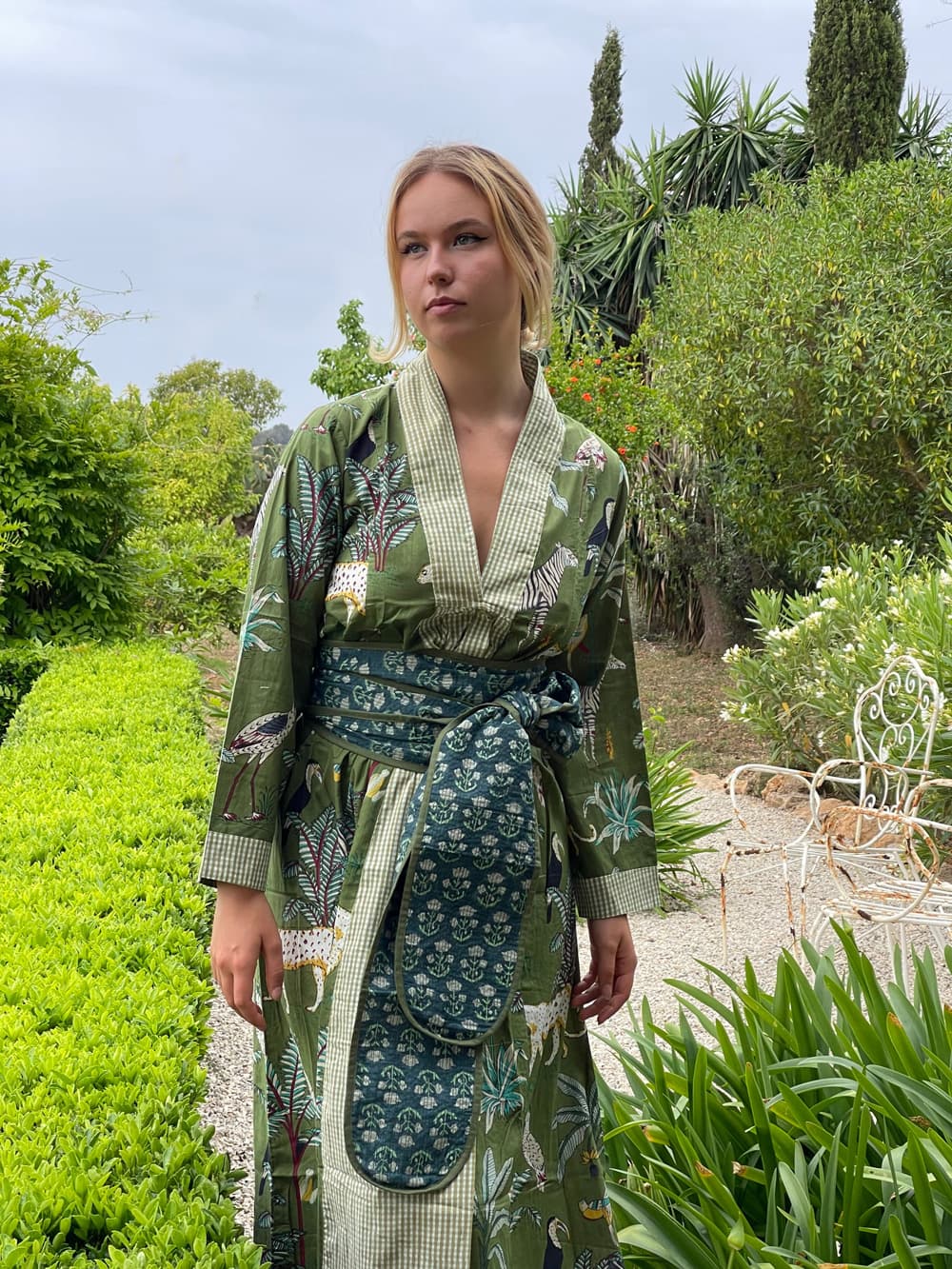 merope green summer dress