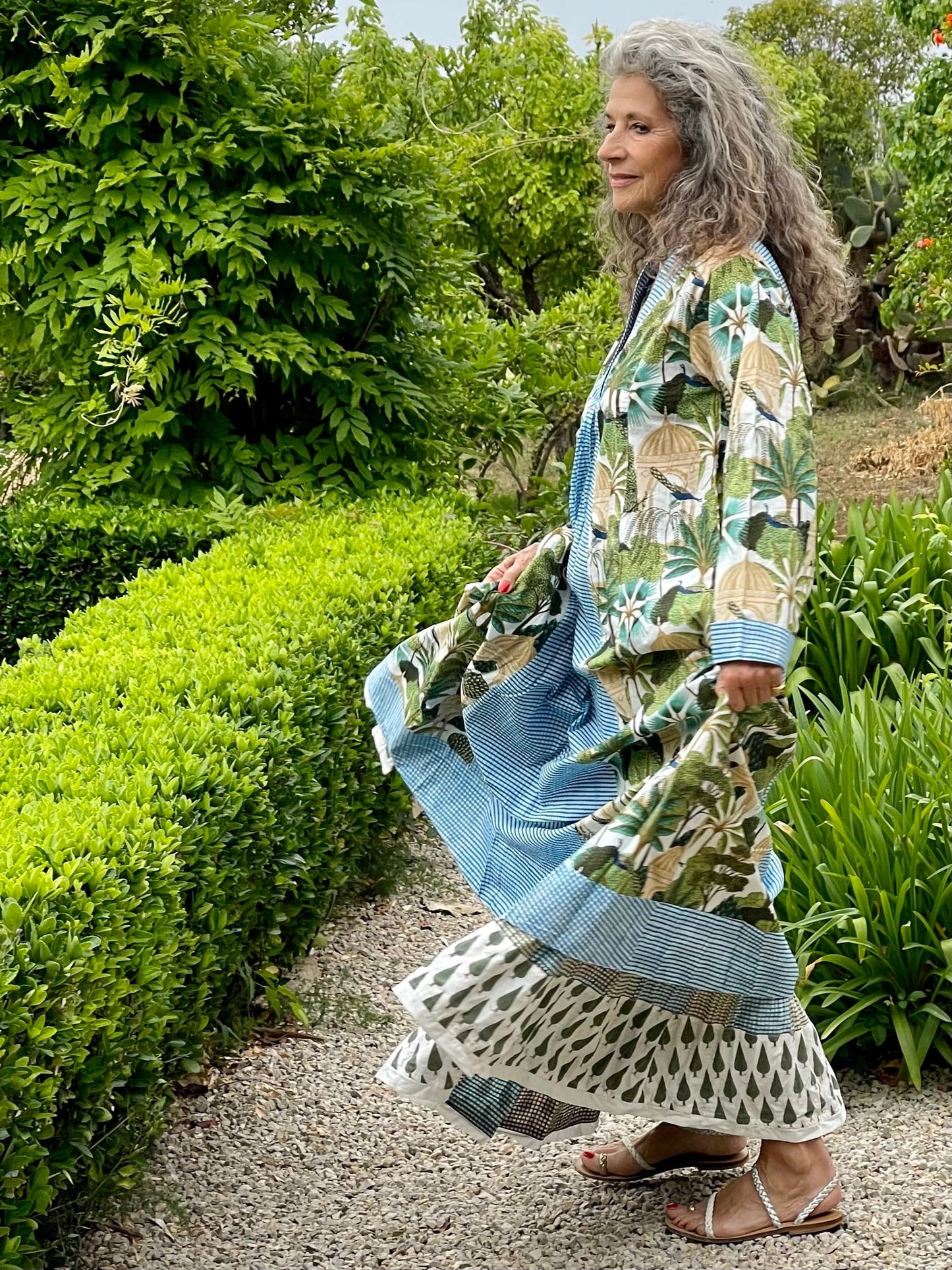 merope blue summer dress