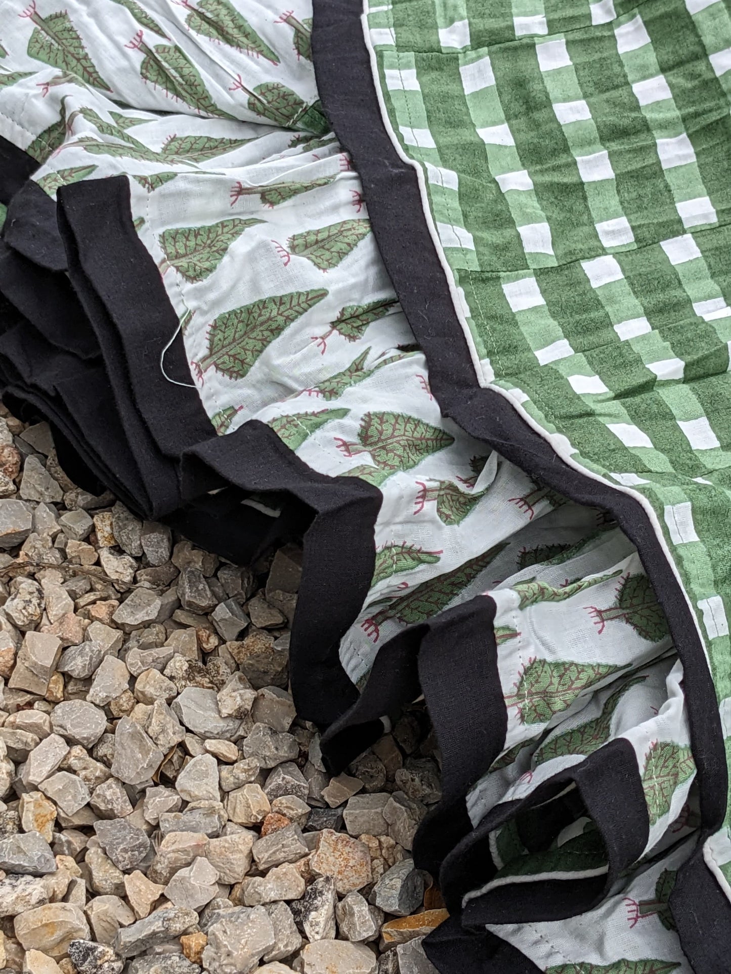 4-alice signature skirt, moss-white check