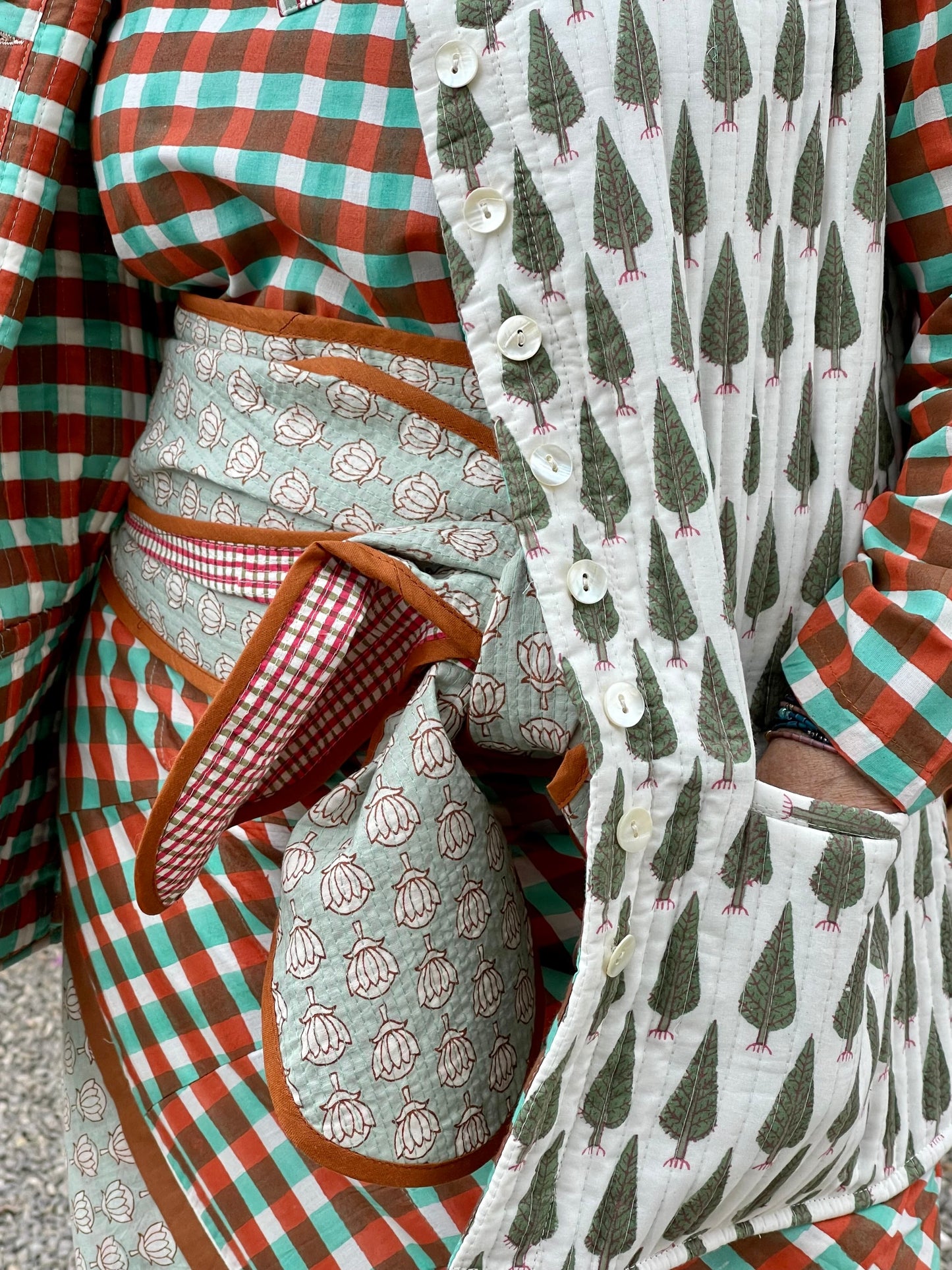 cypress waistcoat, reversible