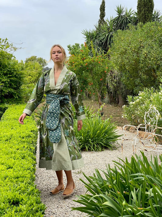 merope green summer dress