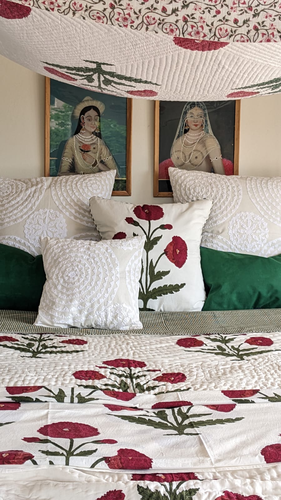 poppy cushion 60 cm x 60 cm