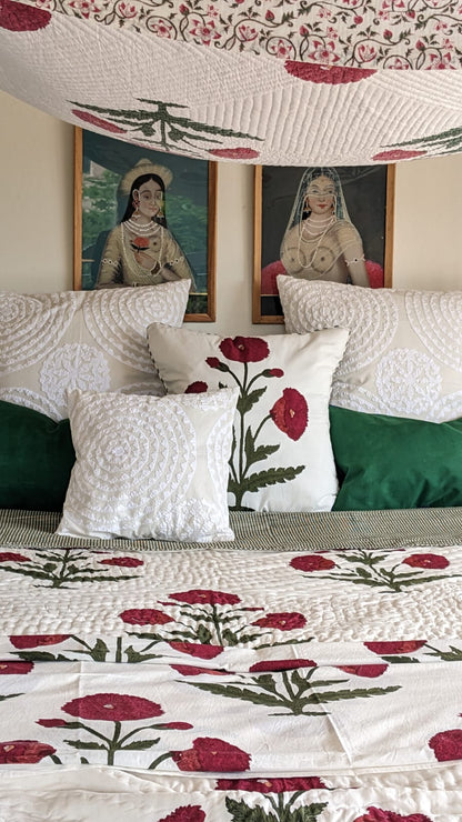 poppy cushion 60 cm x 60 cm