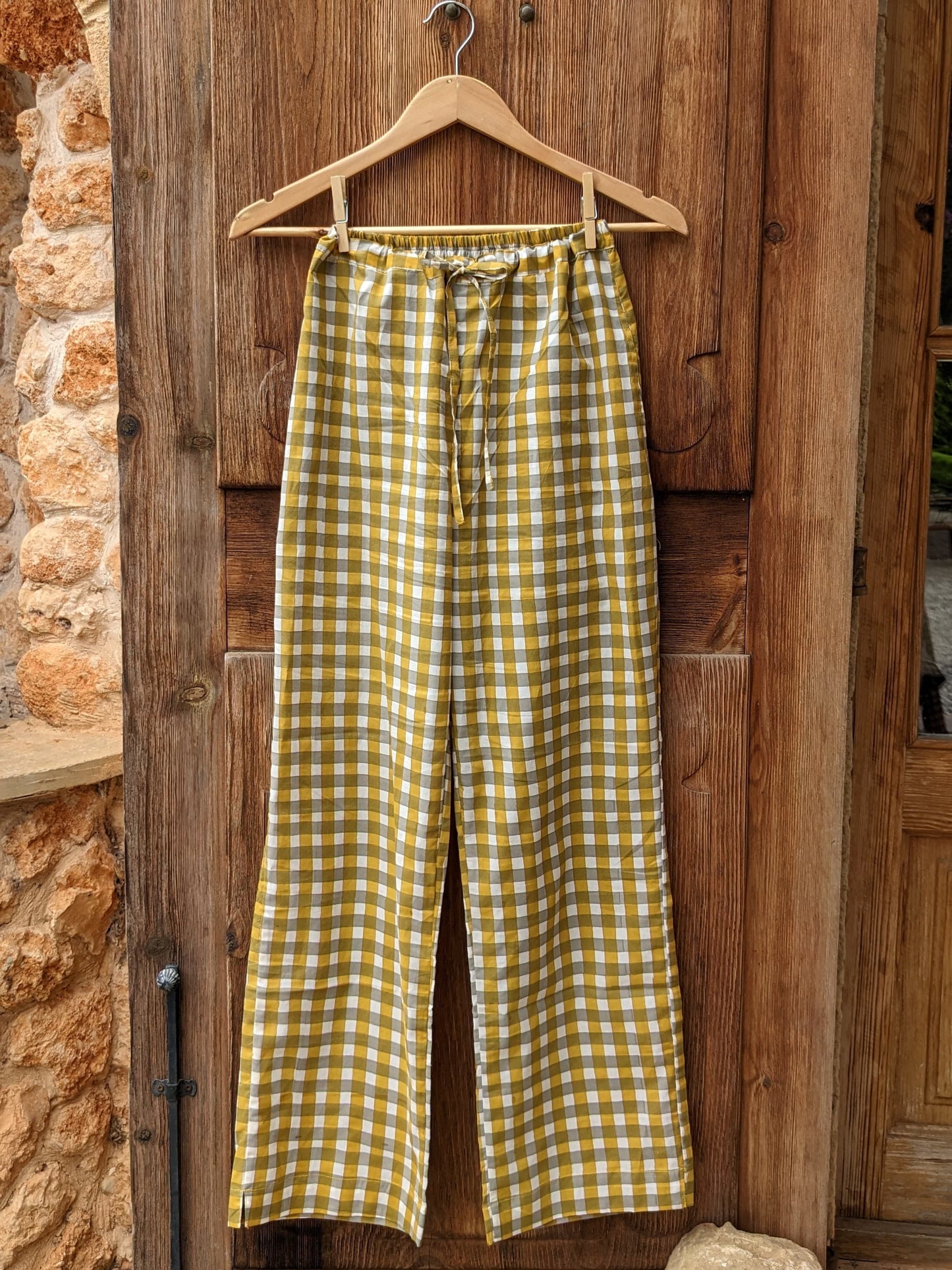 serafina light summer trousers, mango- khaki