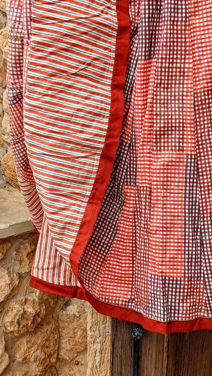 6-alice signature skirt, patchwork red