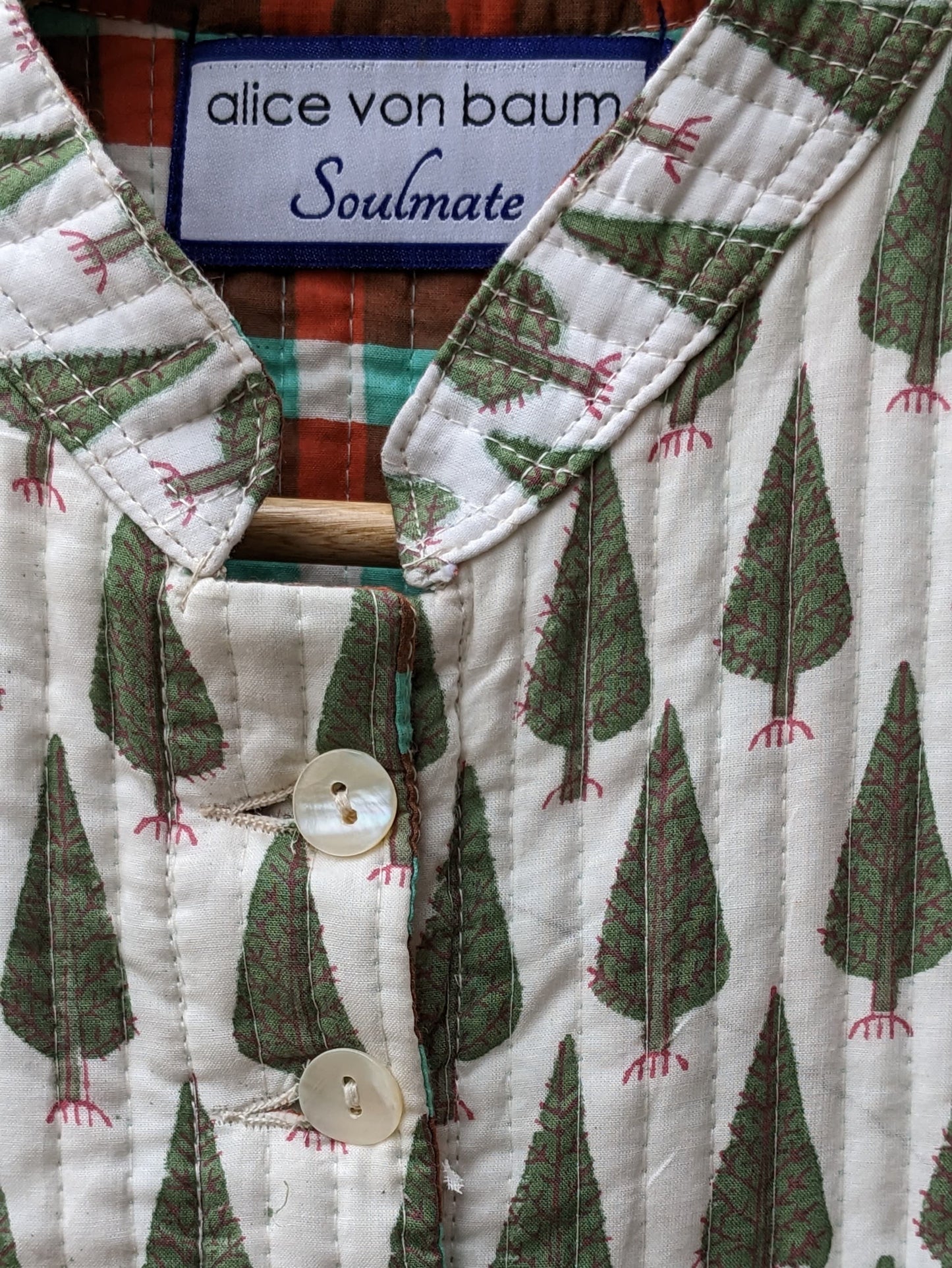 cypress waistcoat, reversible