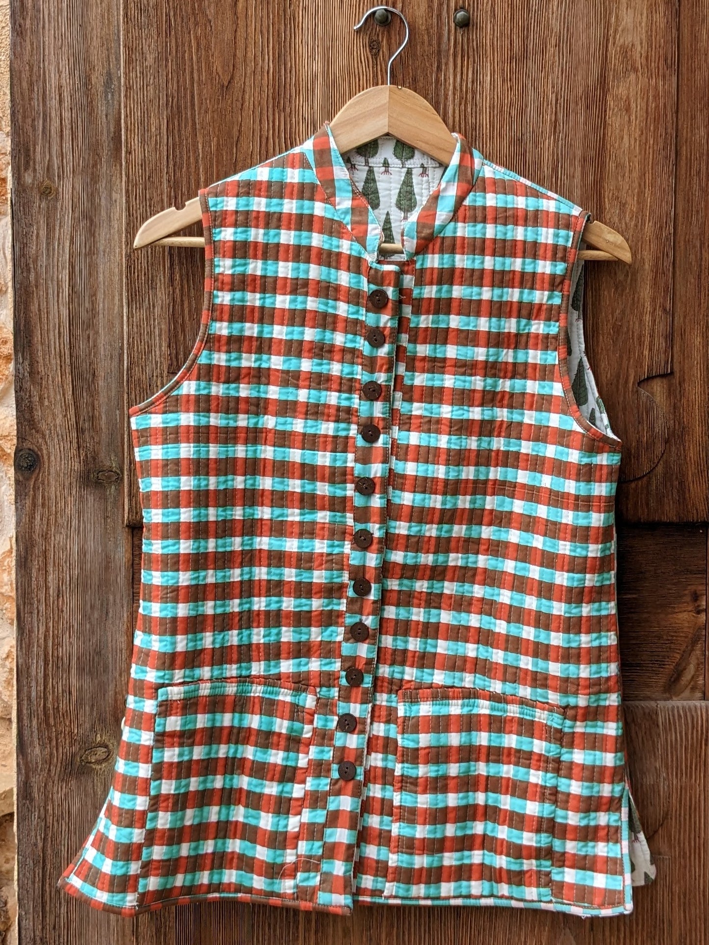 cypress waistcoat, reversible