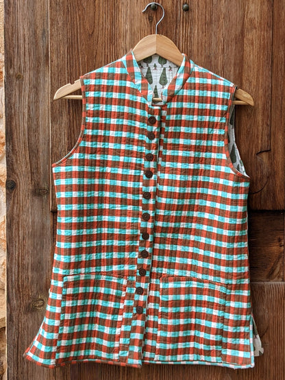cypress waistcoat, reversible