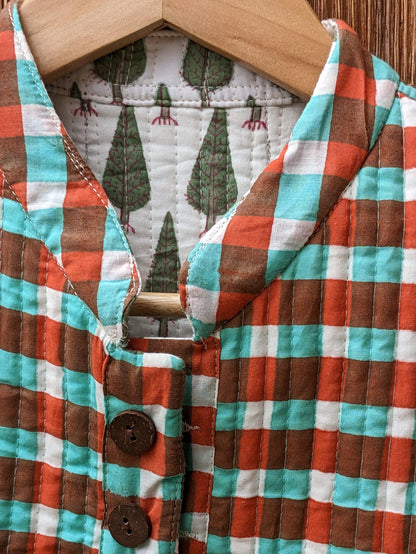 cypress waistcoat, reversible