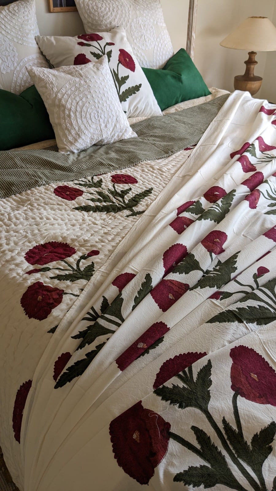 poppy cotton sheet, tablecloth, curtain panel