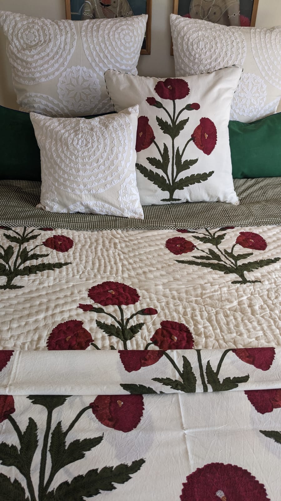 poppy cotton quilt